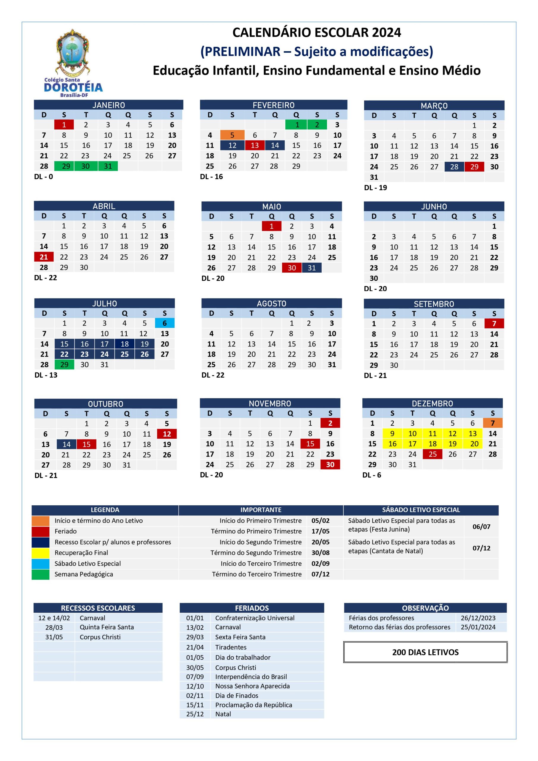 Gabarito de Calendário 2021 para Tema Infantil